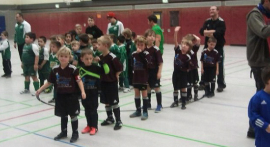 Minis beim Hallenturnier
